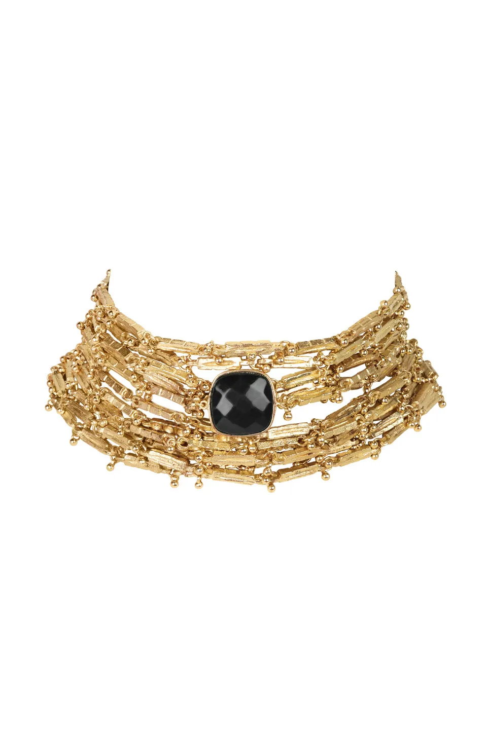 House of Tuhina Gaya Collana Baisa Gold classica