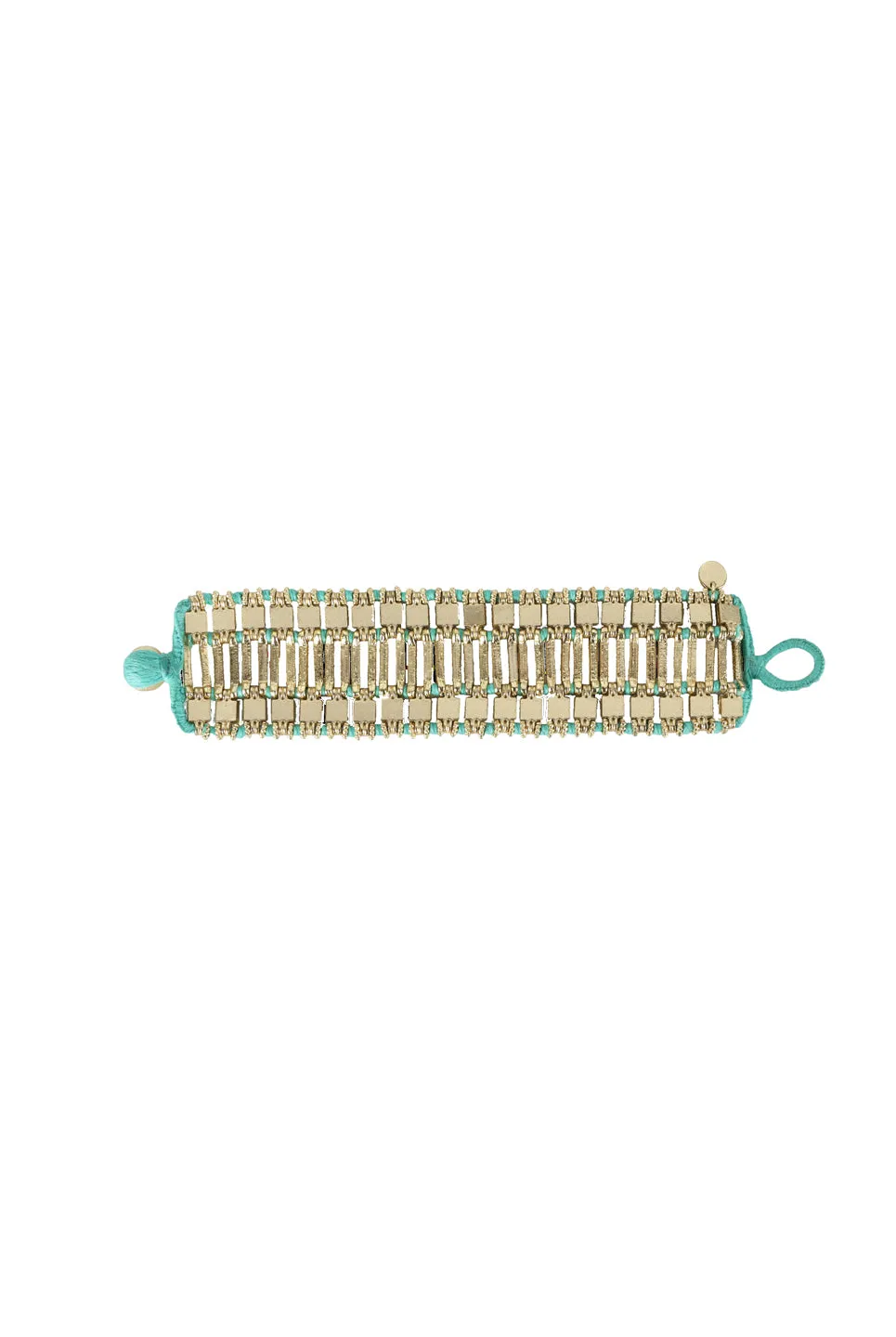 House of Tuhina Rudrani bracciale smaltato oro