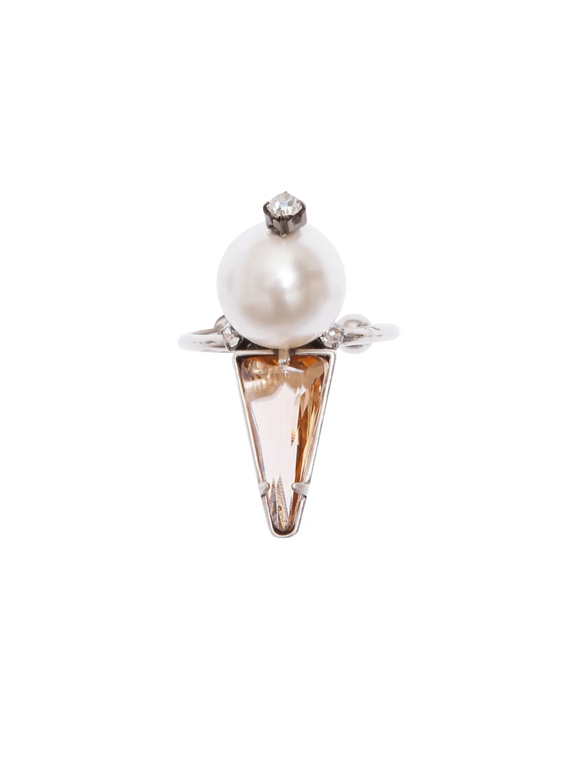 Rada Triangolo anello perla beige