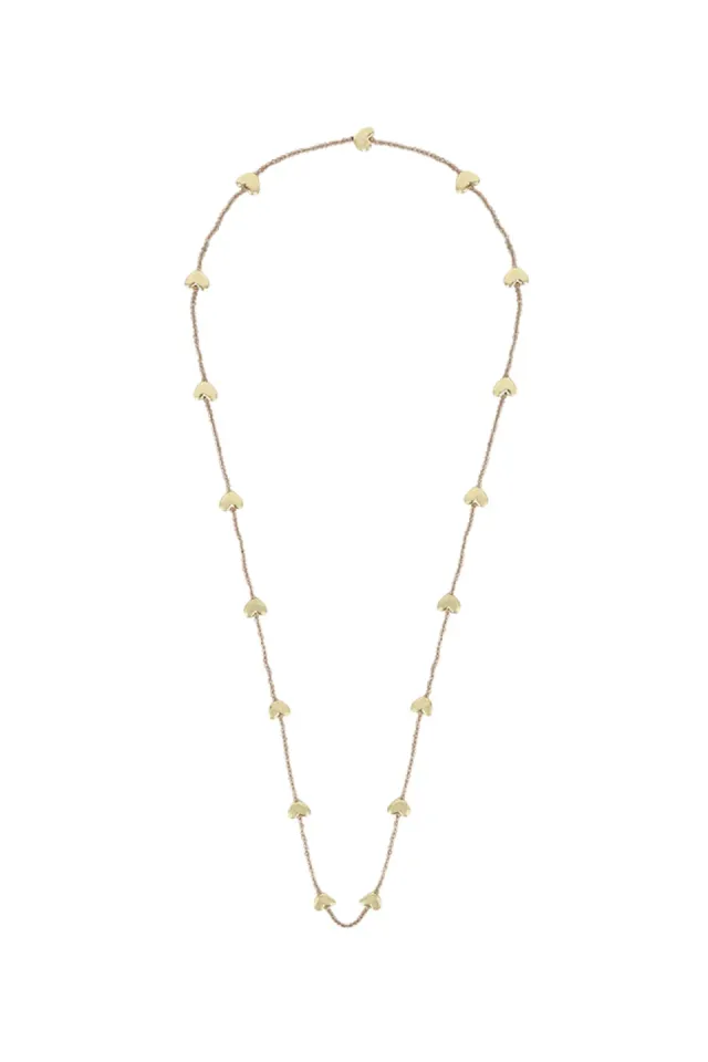 House of Tuhina Meher Heart Drops collana lunga cuore