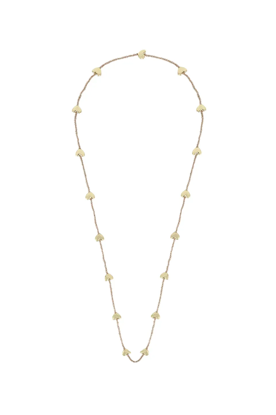 House of Tuhina Meher Heart Drops collana lunga cuore