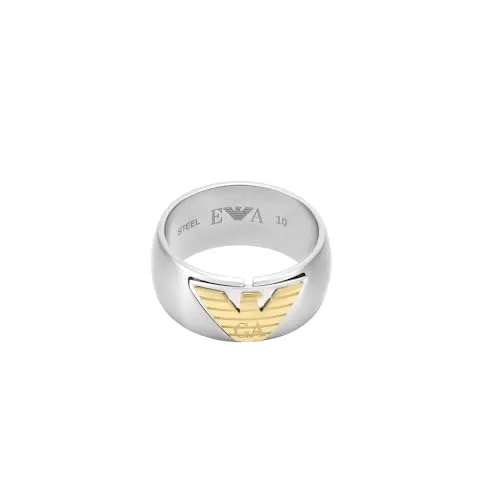 Emporio Armani EGS325404010 anello fascia multicolore spazzolato