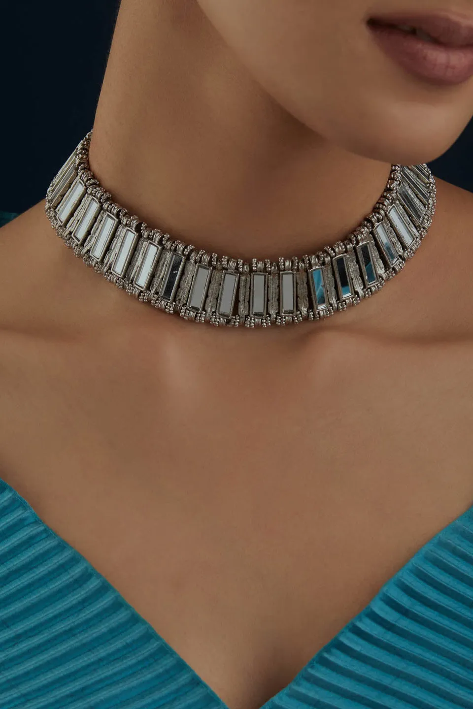 House of Tuhina Inayat Qabeela Choker collana oro fatto a mano