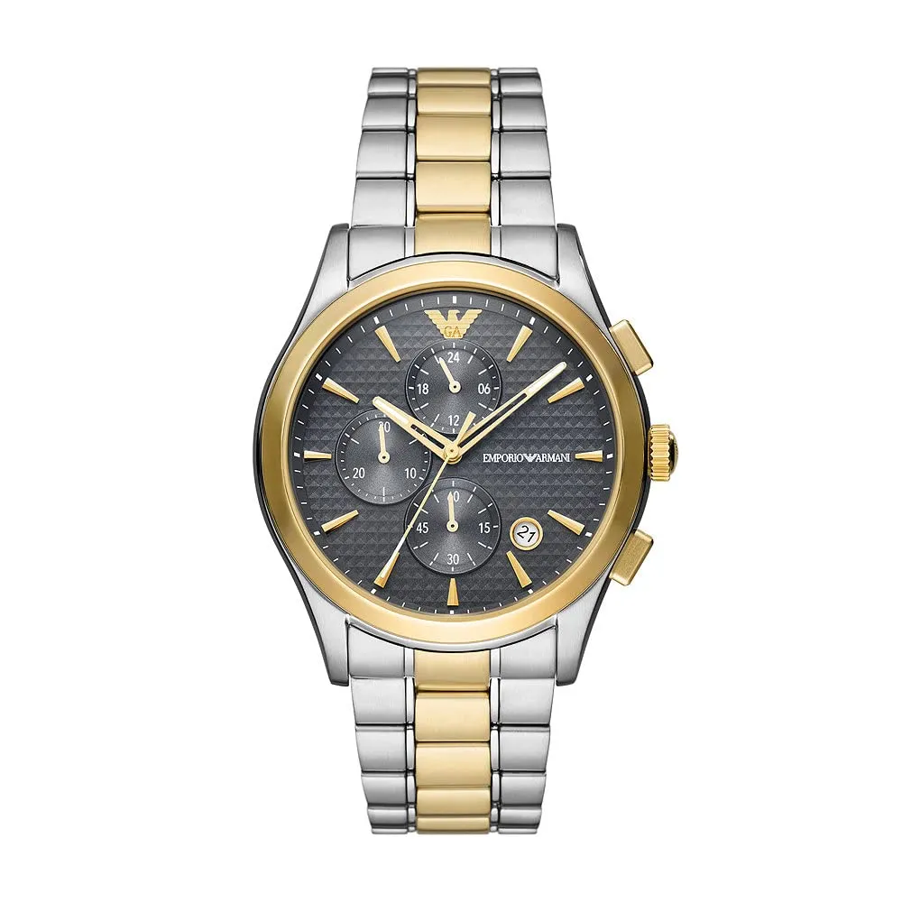 Emporio Armani Orologio Uomo Argento e Verde