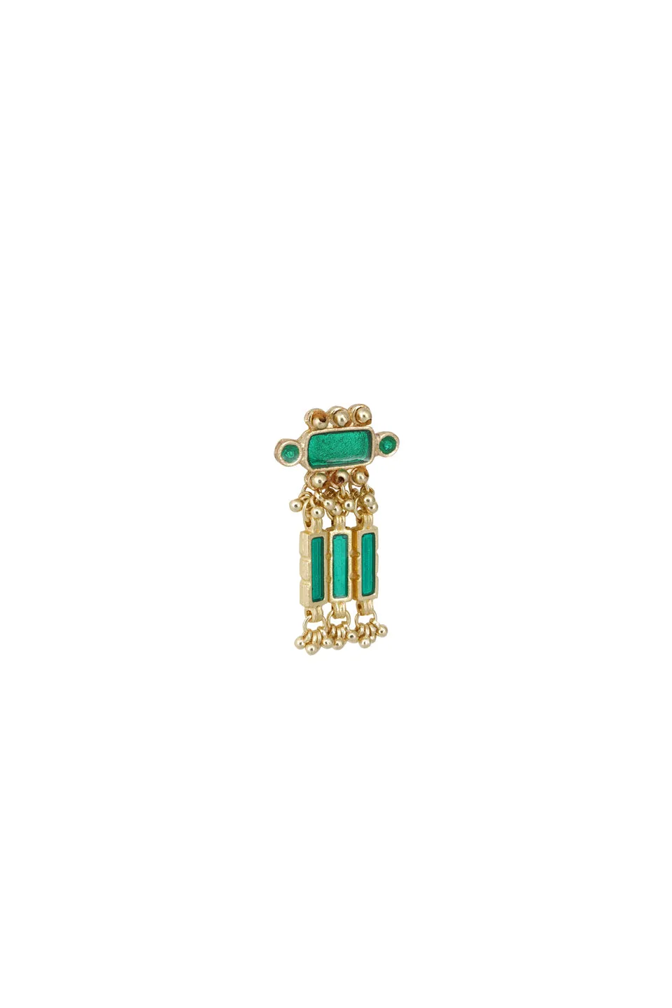 House of Tuhina Queen Enamel orecchini lunghi smaltati