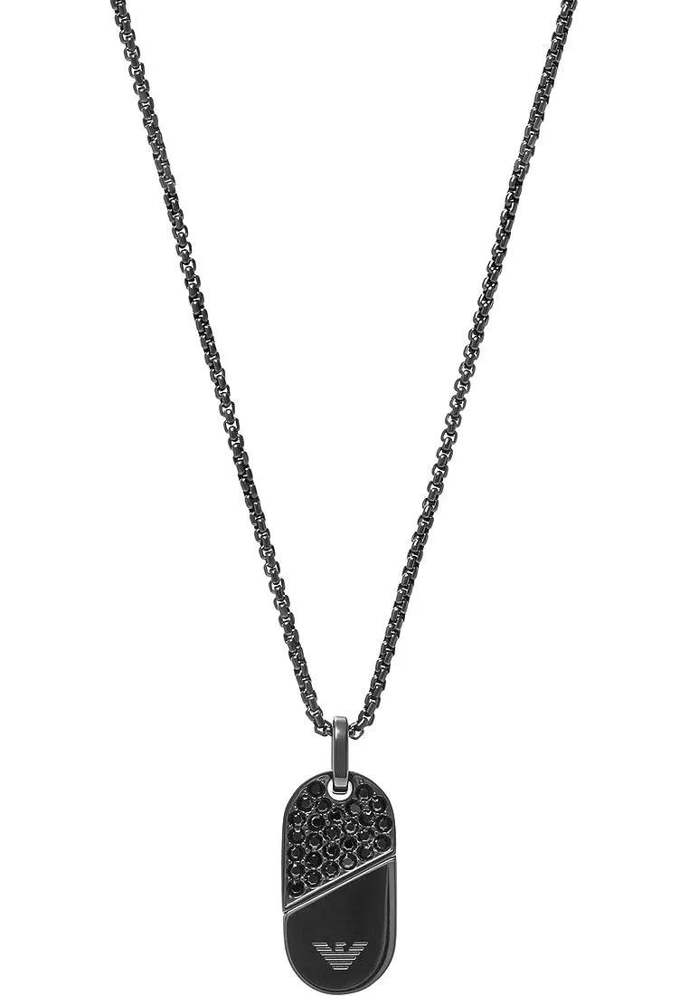 Emporio Armani Collana Uomo Acciaio Grigio Acciaio 525mm