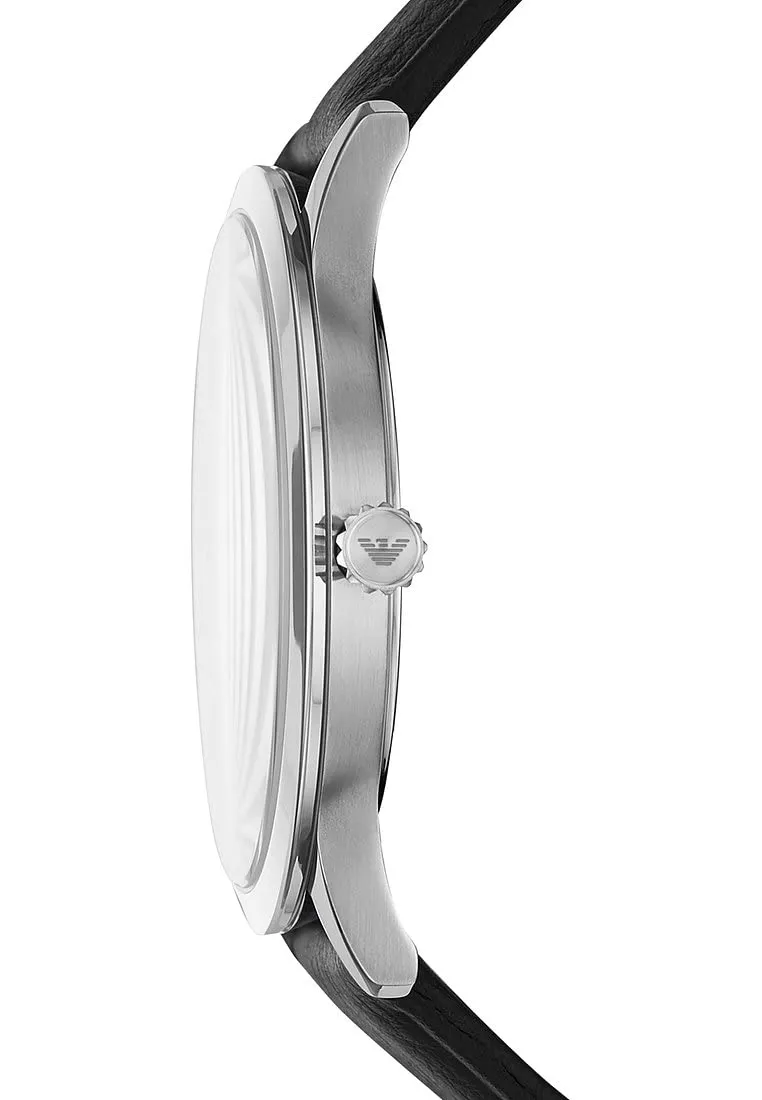 Emporio Armani Orologio Quarzo Nero Argento Uomo