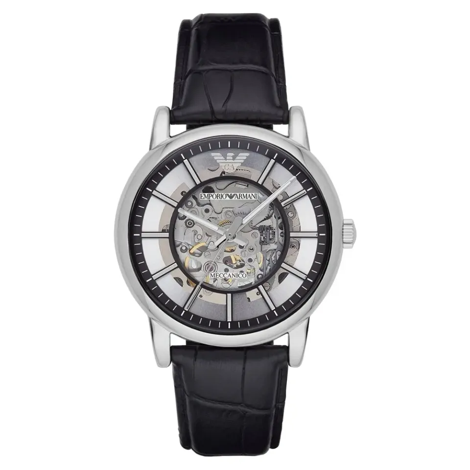 Emporio Armani AR1981 Orologio Uomo Automatico 43mm Pelle