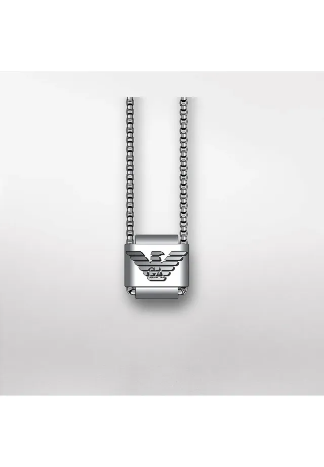 Emporio Armani EGS2915040 EGS2917040 set collana gemelli uomo argento