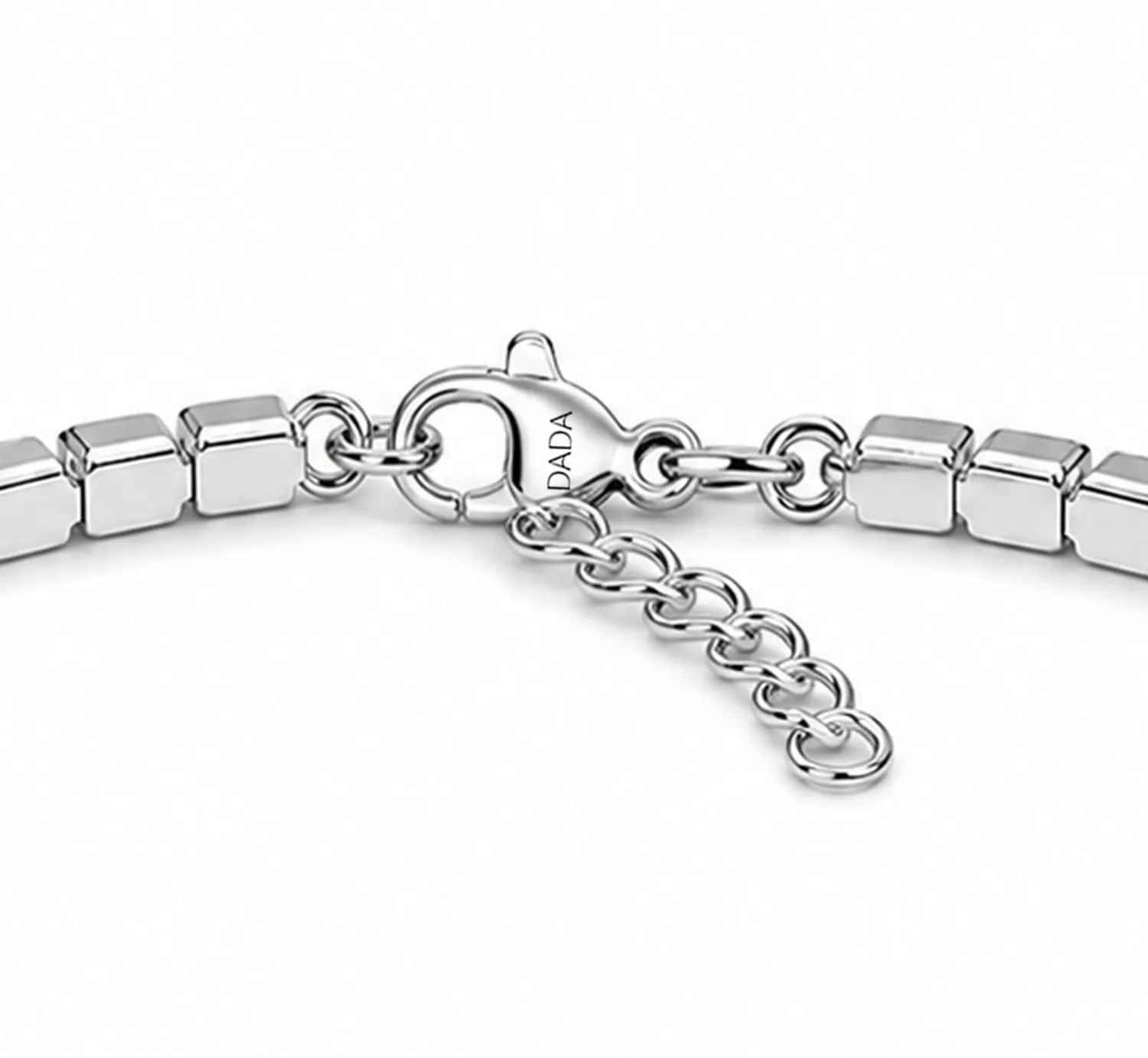 Dada Gioielli Bracciale Tennis Acciaio Zircone Bianco 3mm