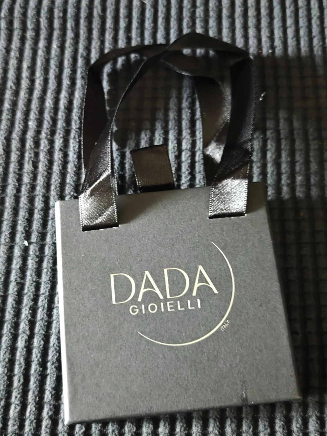 Dada Gioielli Collana Croce Uomo Acciaio Brunito Pietra Nera