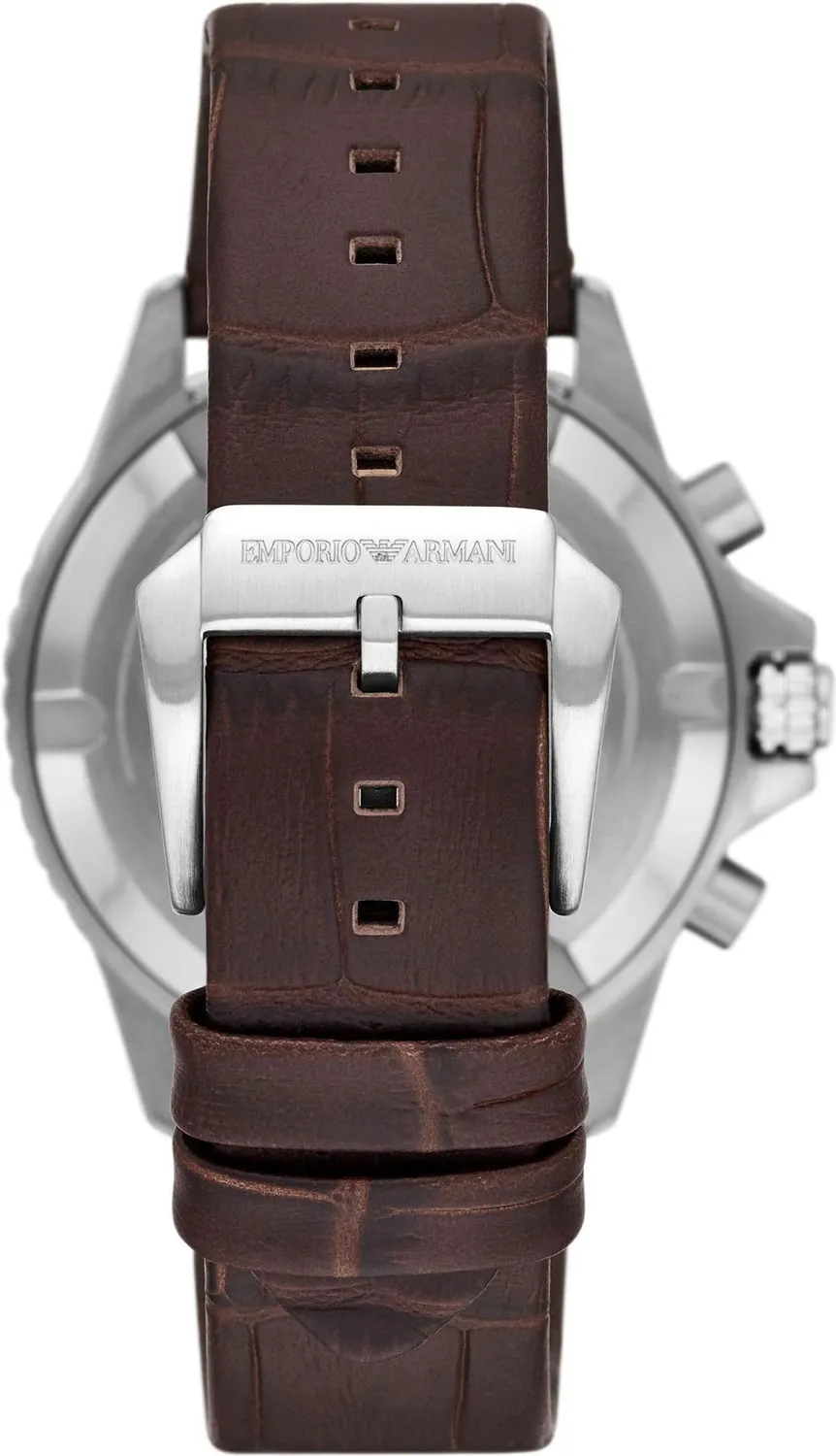 Emporio Armani AR11486 Orologio Uomo 43mm Pelle Cronografo