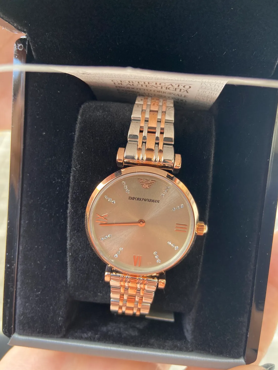 Emporio Armani AR1840 Orologio Donna Oro Rosa 31 mm Acciaio