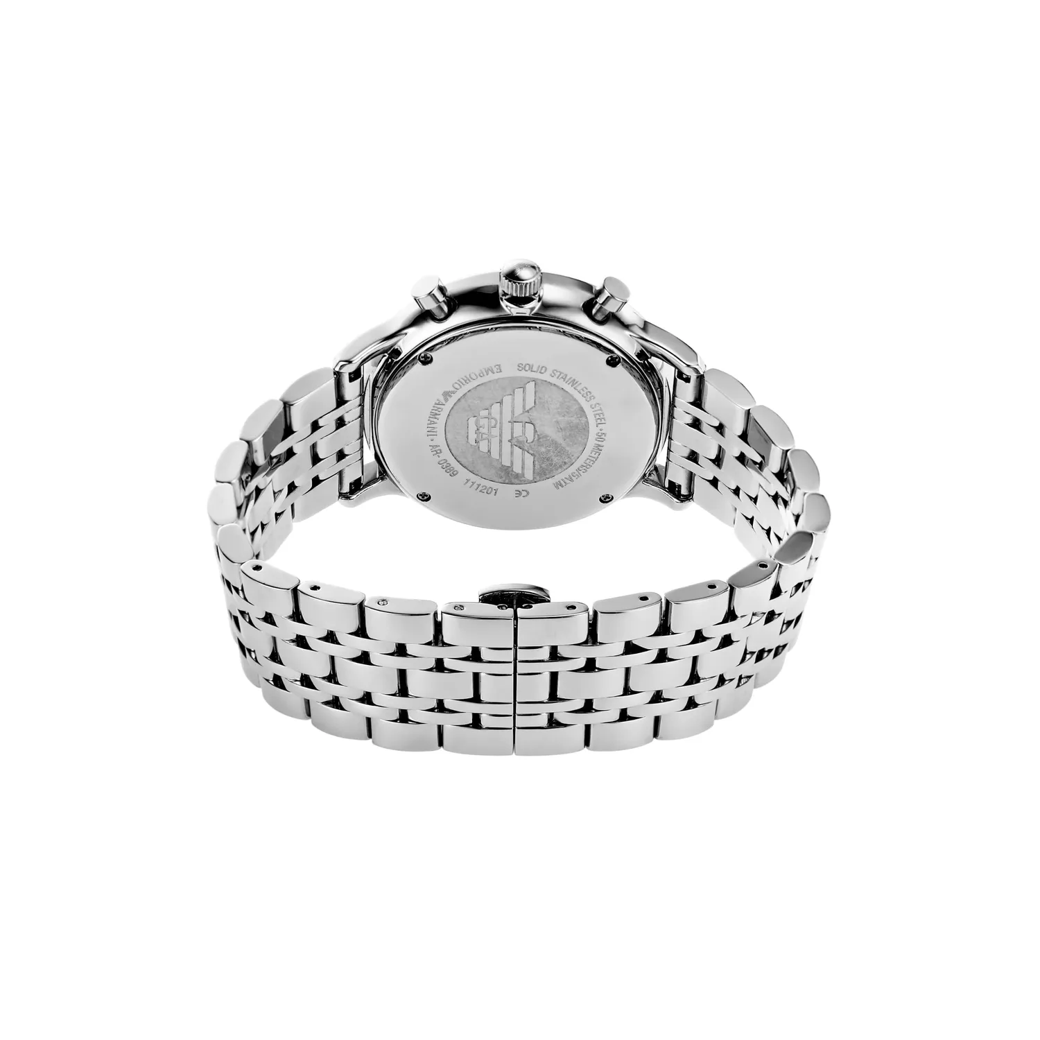 Emporio Armani Orologio Uomo Argento Nero Acciaio