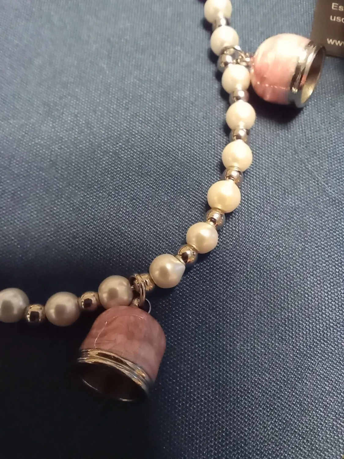Dada Gioielli Collana Perle Maiorca Campanelle Capri Rosa