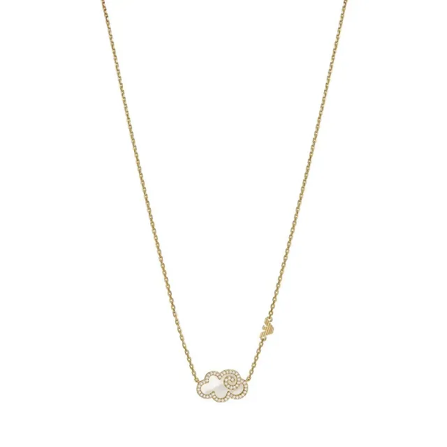 Emporio Armani Jewels Collana Ottone Oro Rosa Donna Moschettone