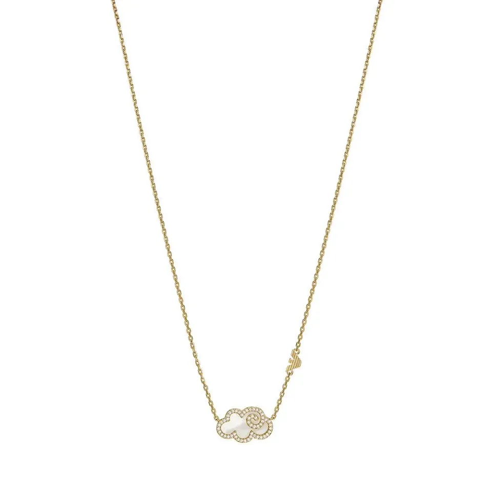 Emporio Armani Jewels Collana Ottone Oro Rosa Donna Moschettone