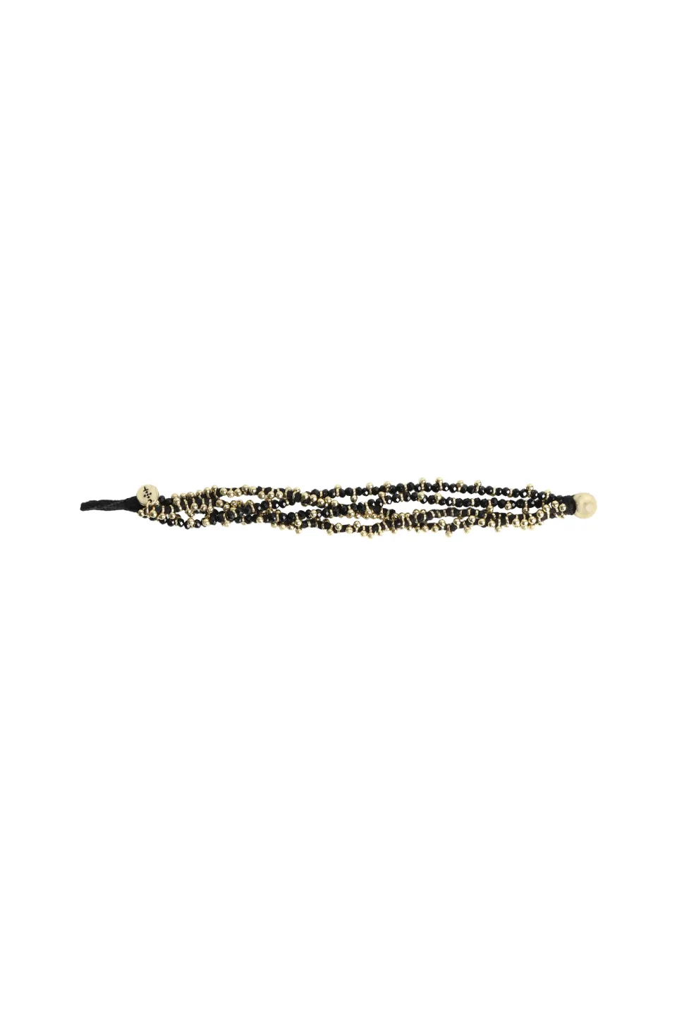 House of Tuhina Mohini bracciale verde mare oro sun