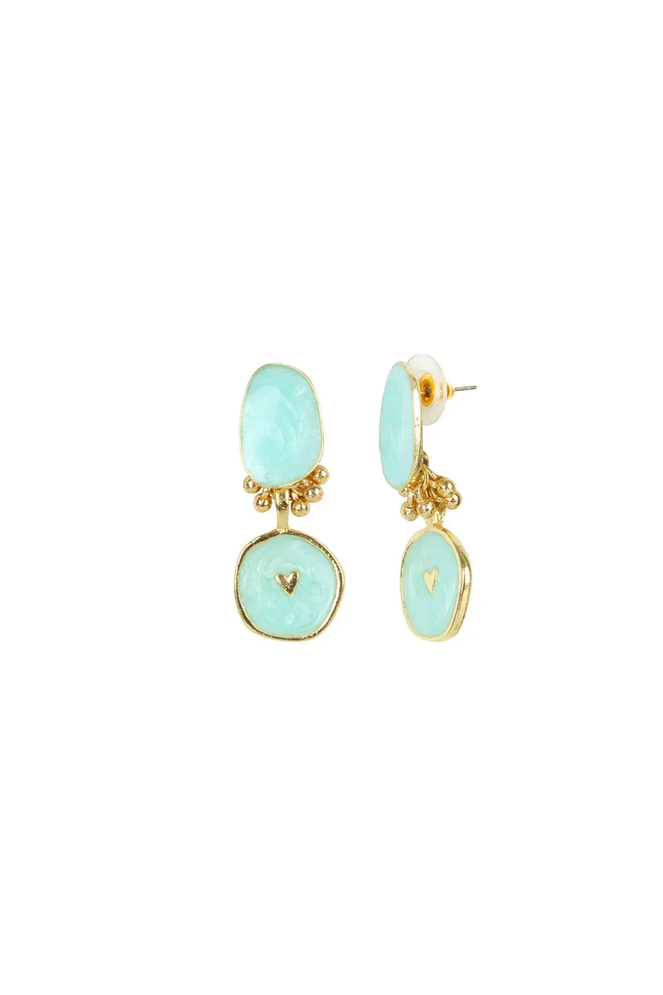 House of Tuhina Bloom orecchini oro moon fatti a mano