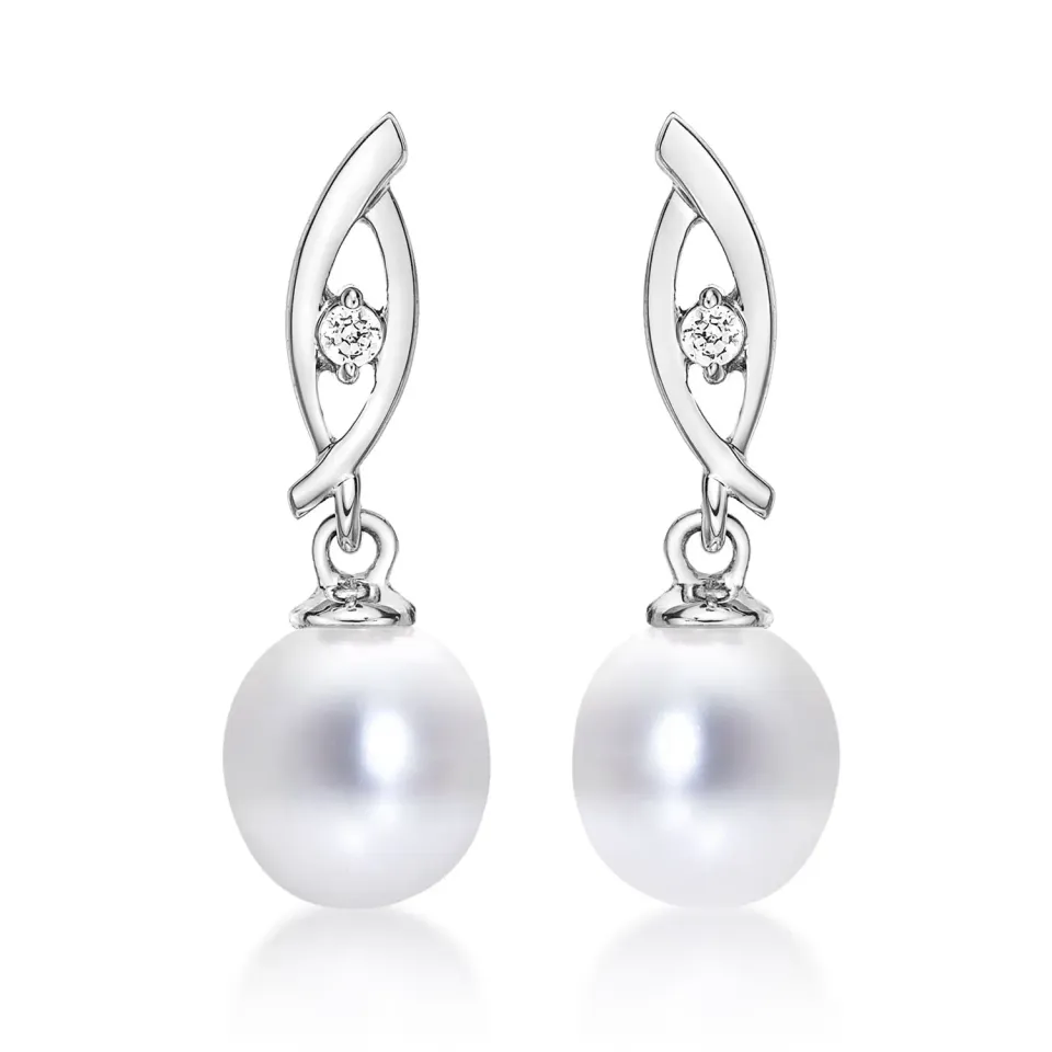 Diamond Treats Orecchini Perle Acqua Dolce Design 3
