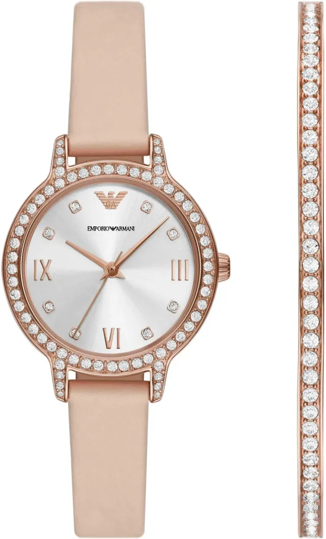 Emporio Armani Orologio Donna 32mm Pelle Quarzo Naturale