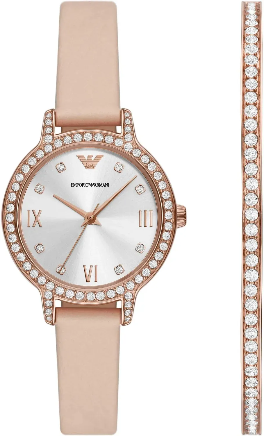 Emporio Armani Orologio Donna 32mm Pelle Quarzo Naturale