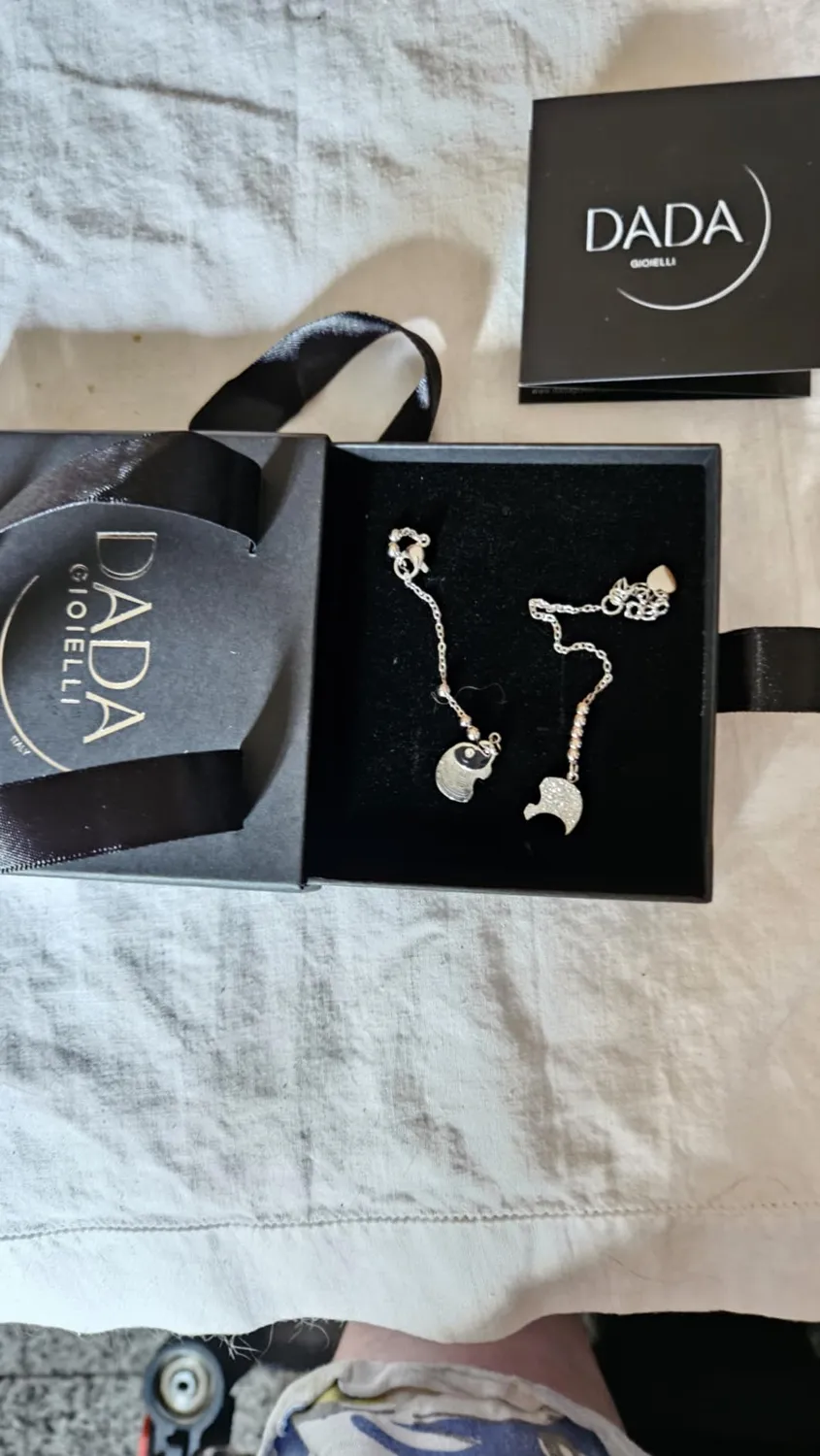 Dada Gioielli Portafortuna Bracciale Donna Quadrifoglio Zirconi