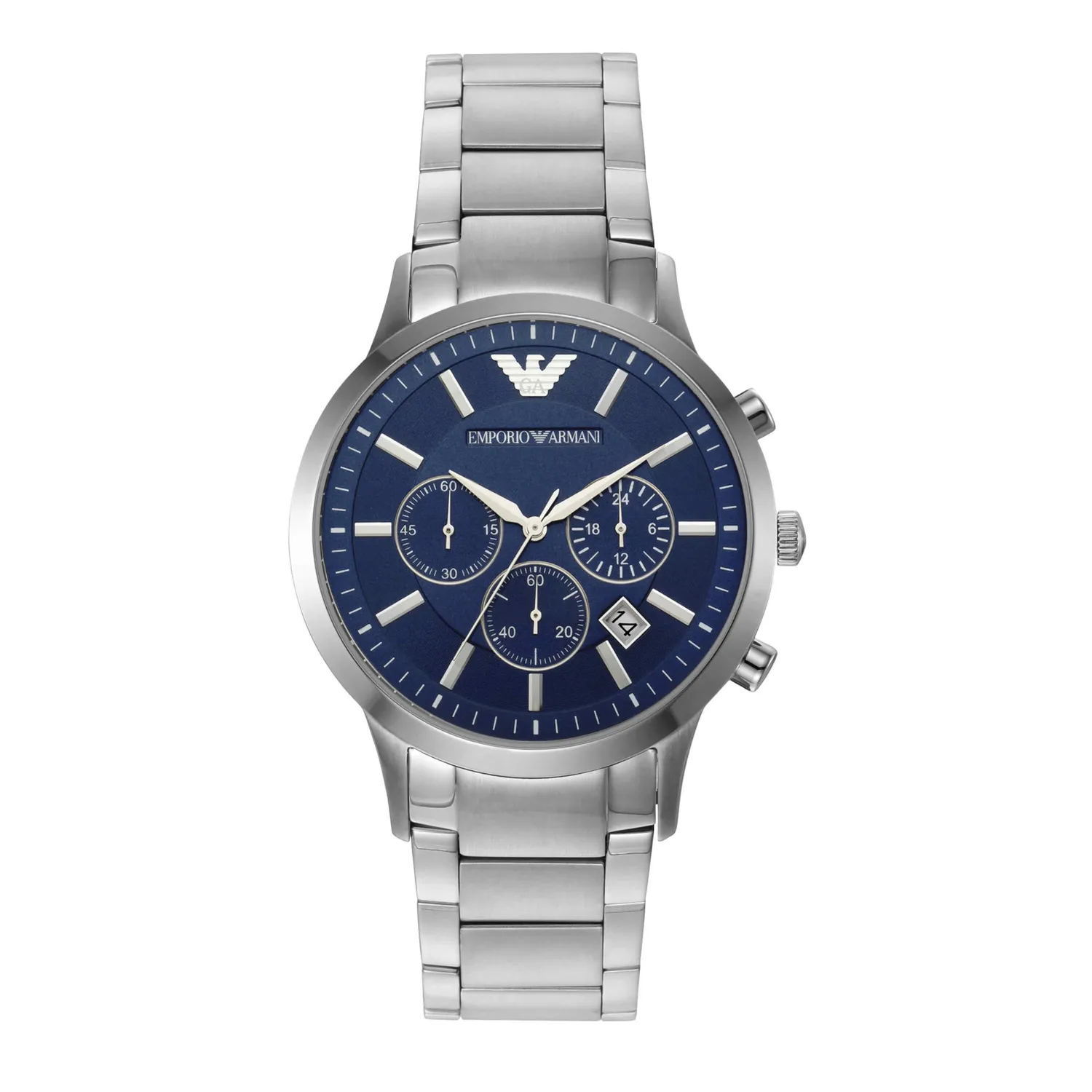Emporio Armani Orologio Uomo Nero 43mm Quarzo Acciaio