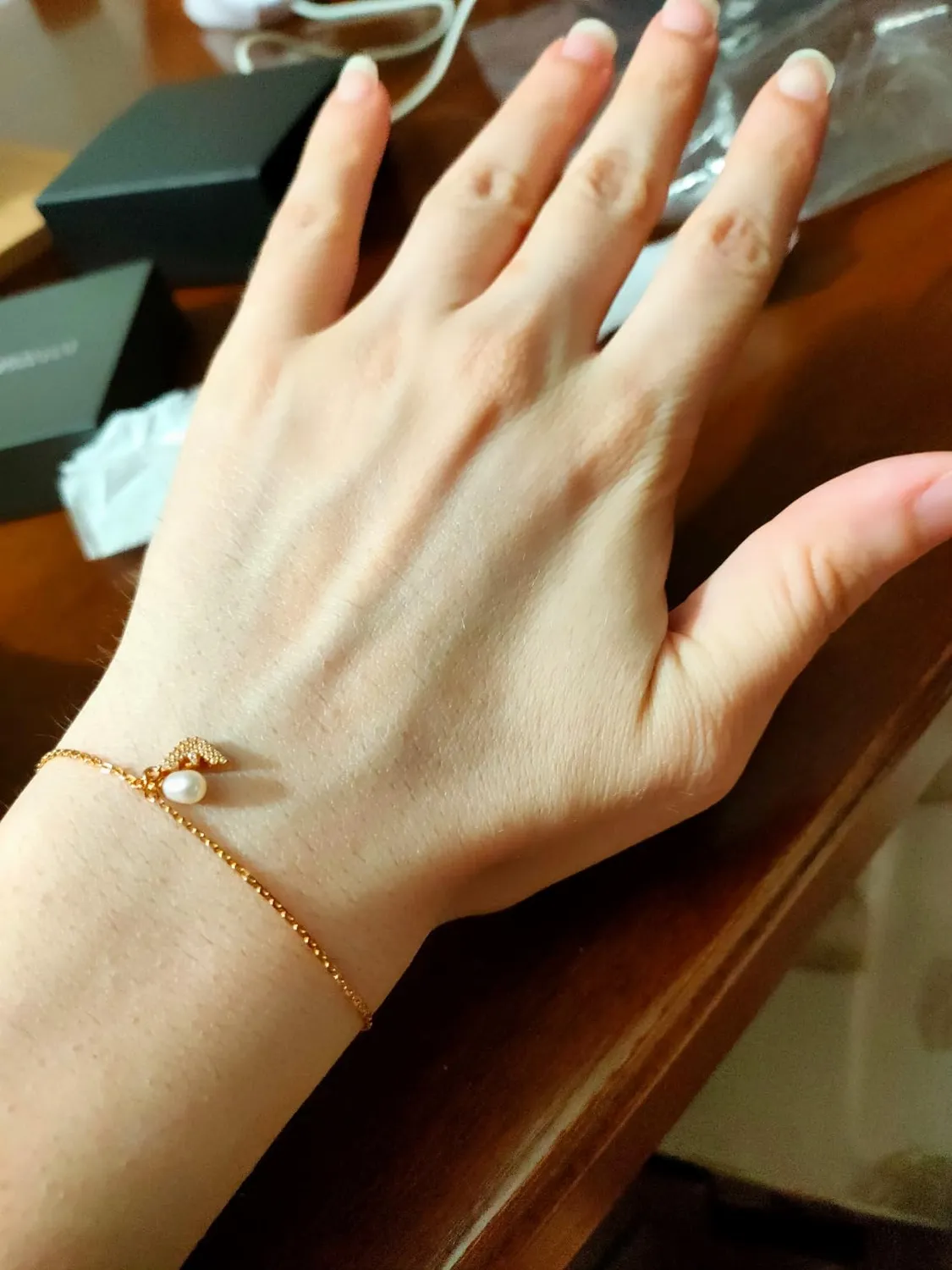 Emporio Armani EG3571221 Bracciale Verde Oro Rosa
