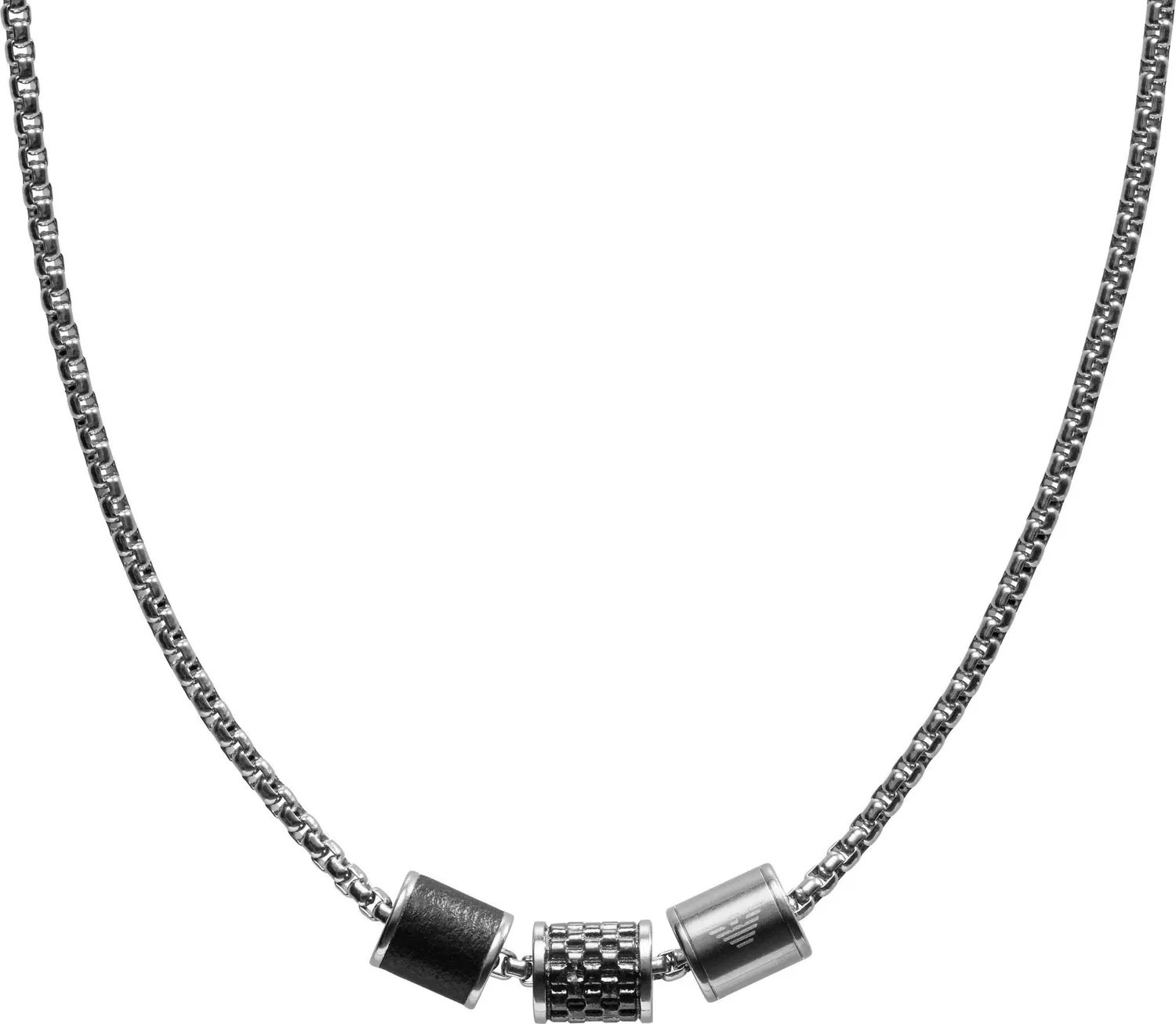 Emporio Armani Collana Uomo Grigio Ancora Gunmetal 525 mm