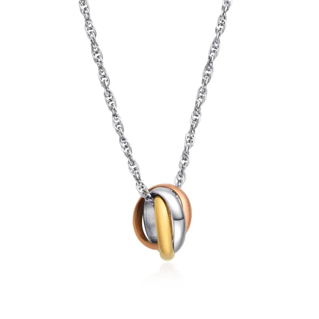 Dada Gioielli collana Trilogy donna anelli 12mm colorati