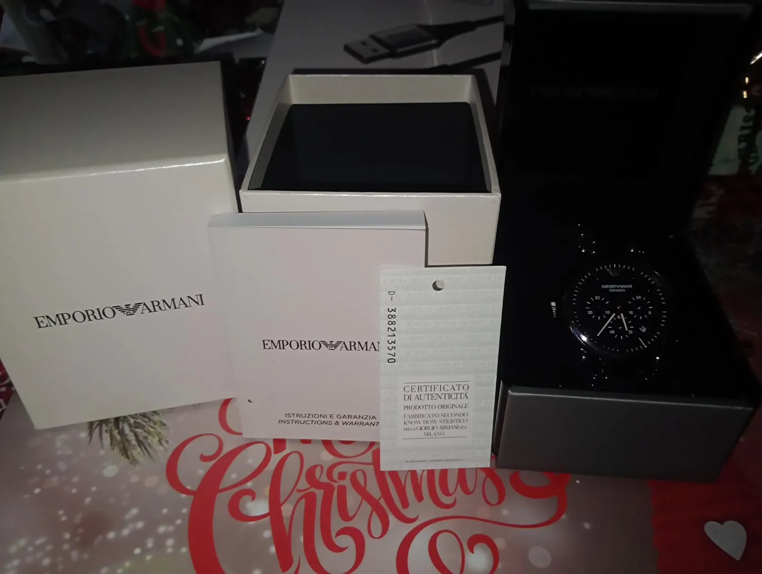 Emporio Armani World Explorer orologio nero grigio