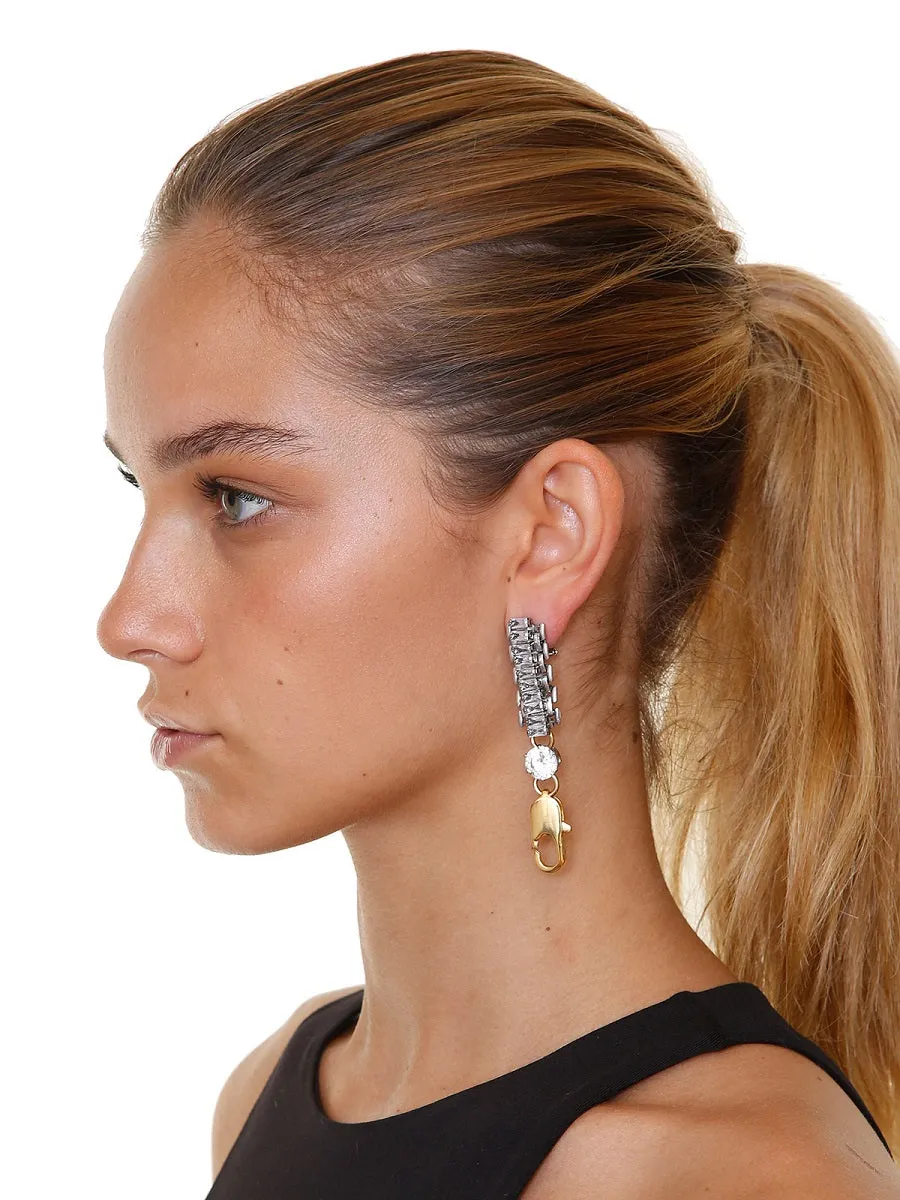 Rada Baguettes orecchini mix metalli clip strass