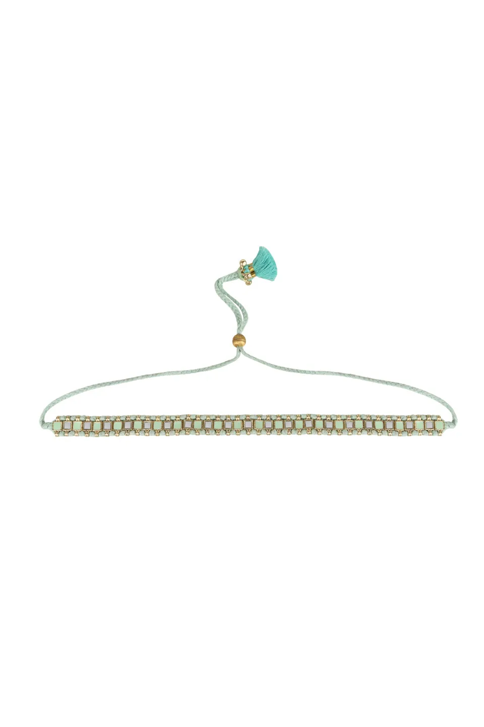 House of Tuhina Farah collana smaltata blu Grecia