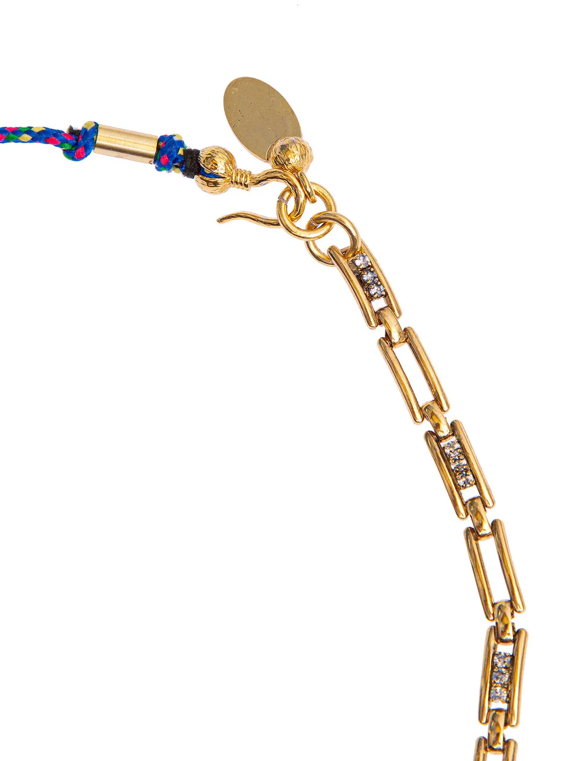 Rada Set due collane cordoncino con ciondoli strass
