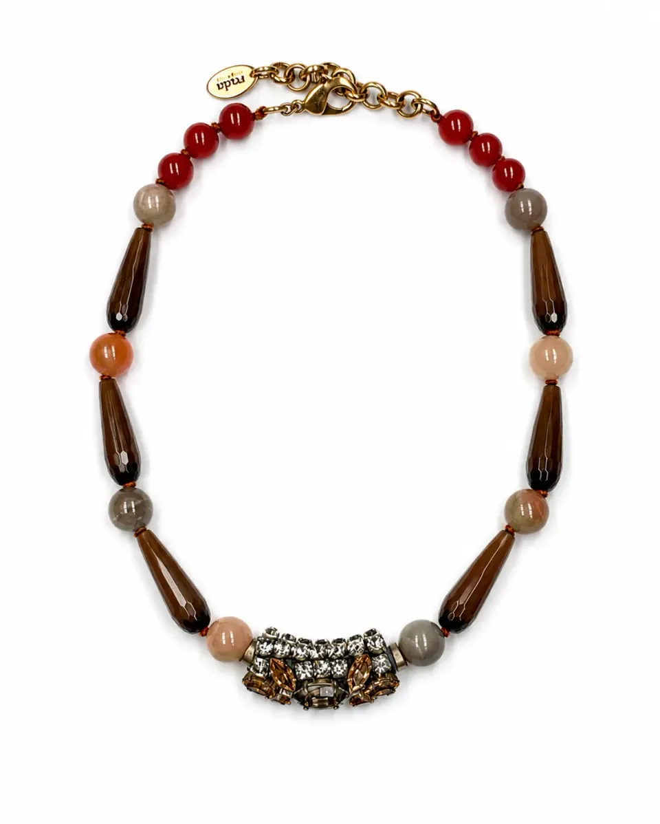 Rada Jewel Beads collana ambra e cristallo