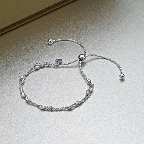 Diamond Treats bracciale donna argento 925 taglio diamante regolabile