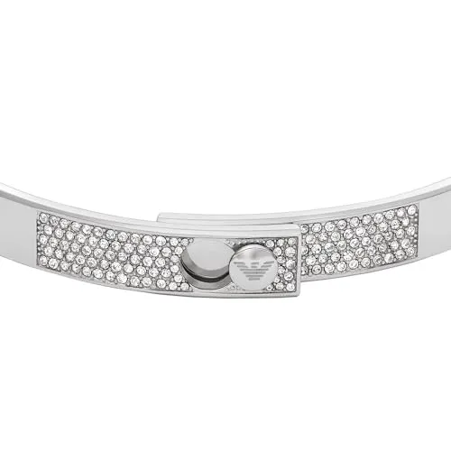 Emporio Armani bracciale acciaio Grigio Luna donna coulisse