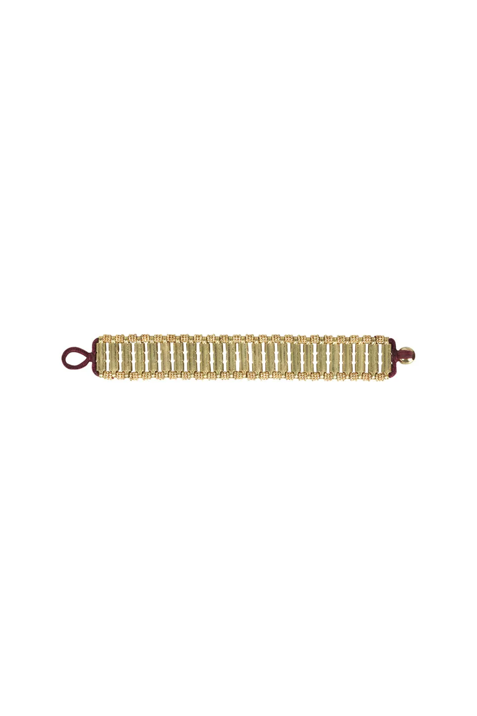 House of Tuhina Lalita bracciale bordeaux pietra naturale