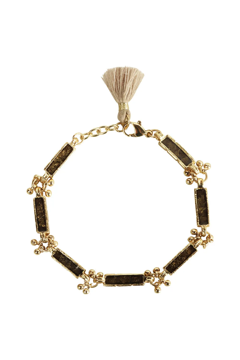 House of Tuhina Sahar Bracciale Smaltato Magenta Vetro
