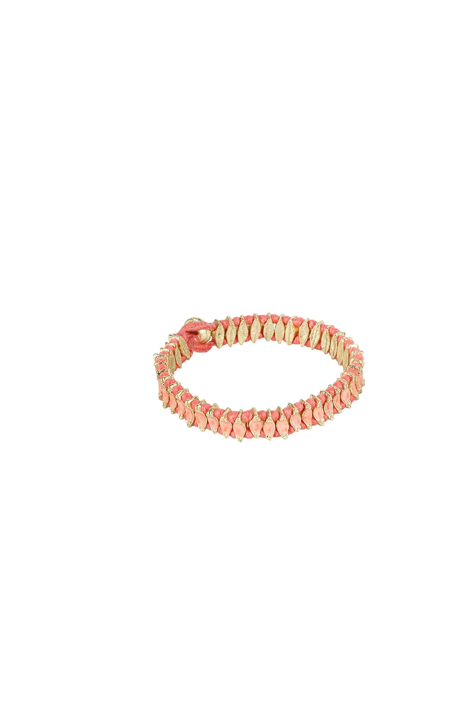House of Tuhina Nabila bracciale smalto lagoon oro sole