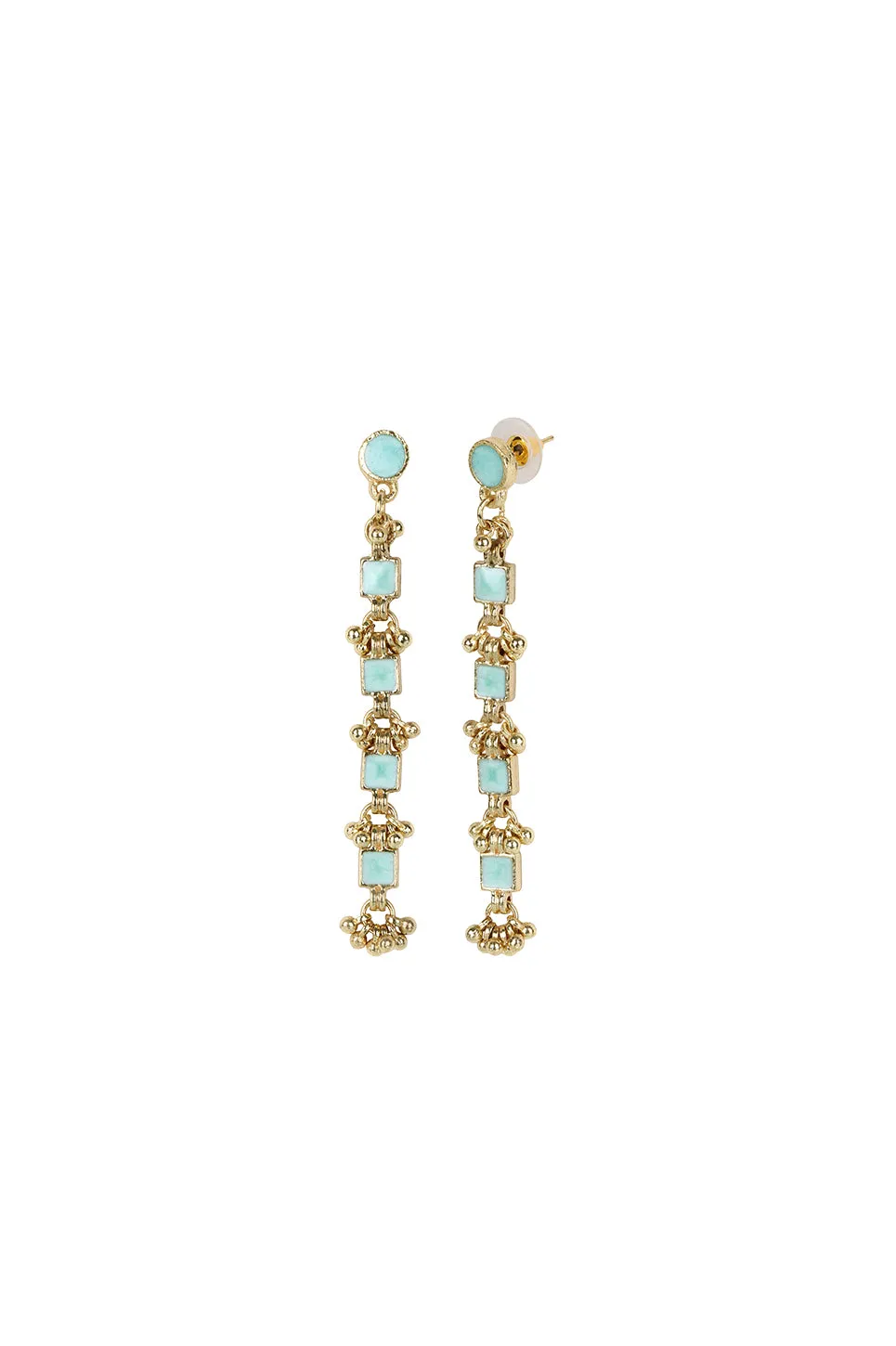 House of Tuhina Aashra Enamel orecchini oro cherry