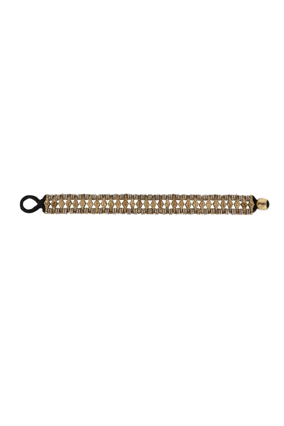 House of Tuhina Hema bracciale oro luna fatto a mano