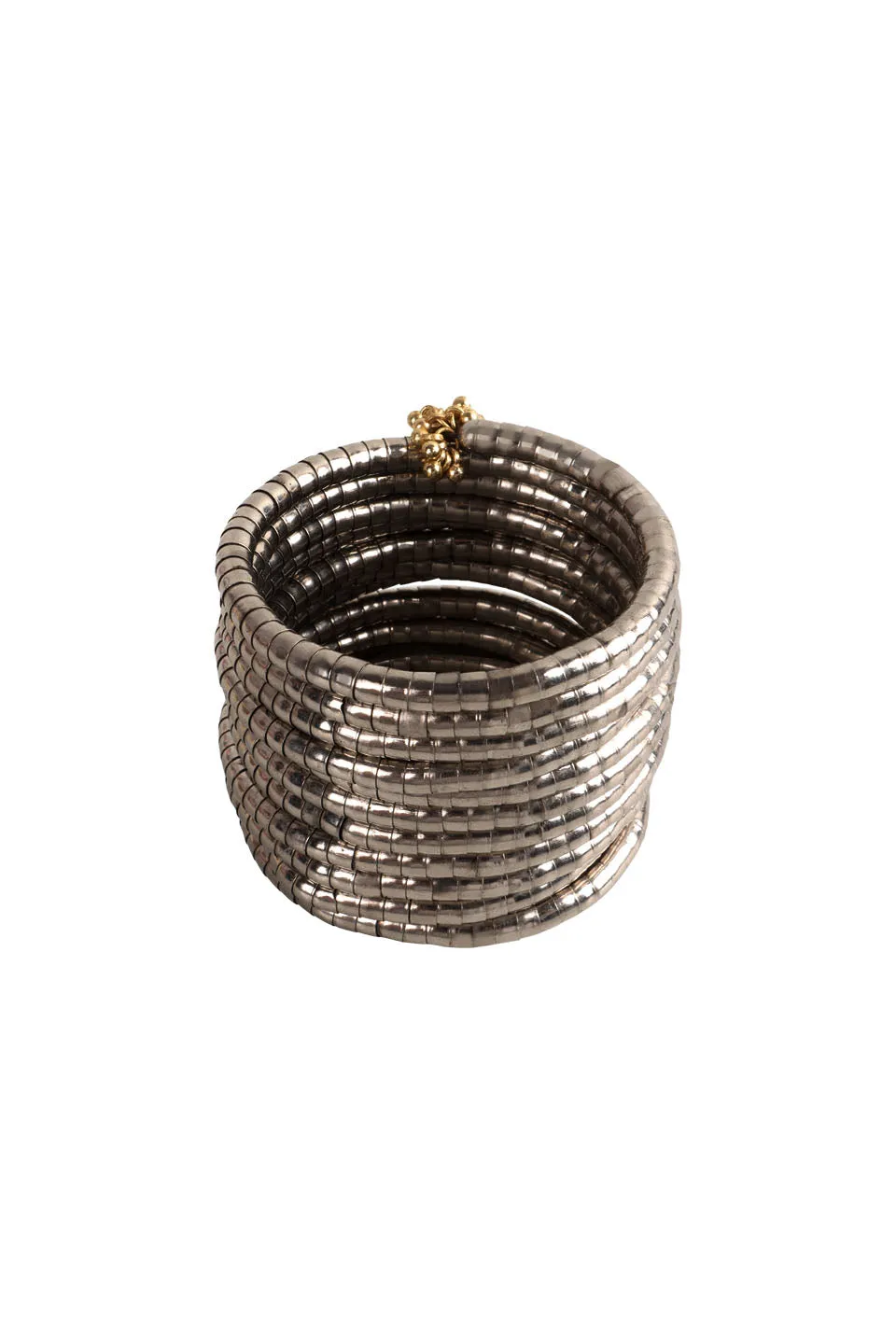 House of Tuhina Ahirani Bangle Spirale Oro rigido