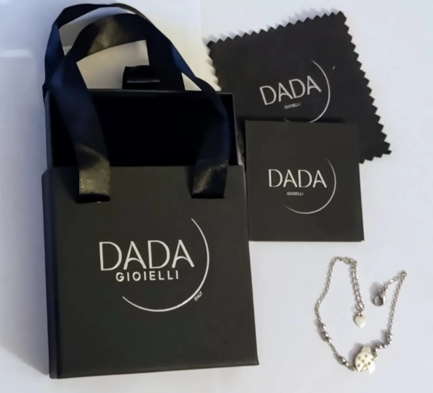 Dada Gioielli Portafortuna Bracciale Donna Quadrifoglio Zirconi