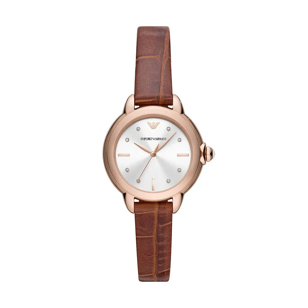 Emporio Armani Orologio Donna Verde Scuro Glitter