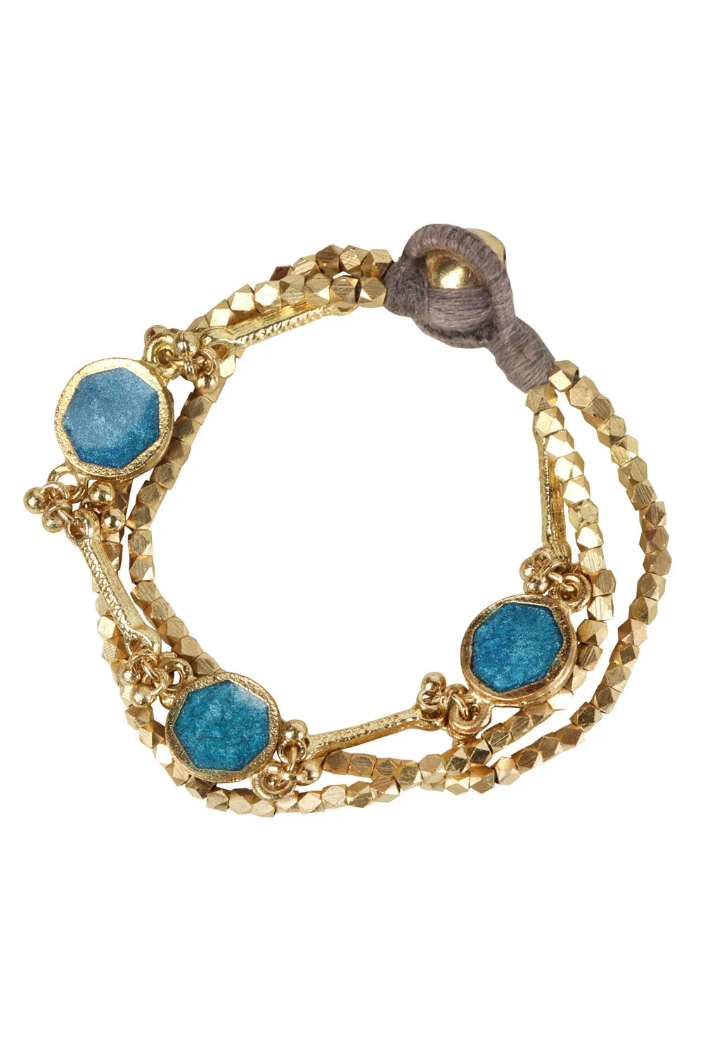 House of Tuhina Circle Epoxy bracciale multistrato smalto