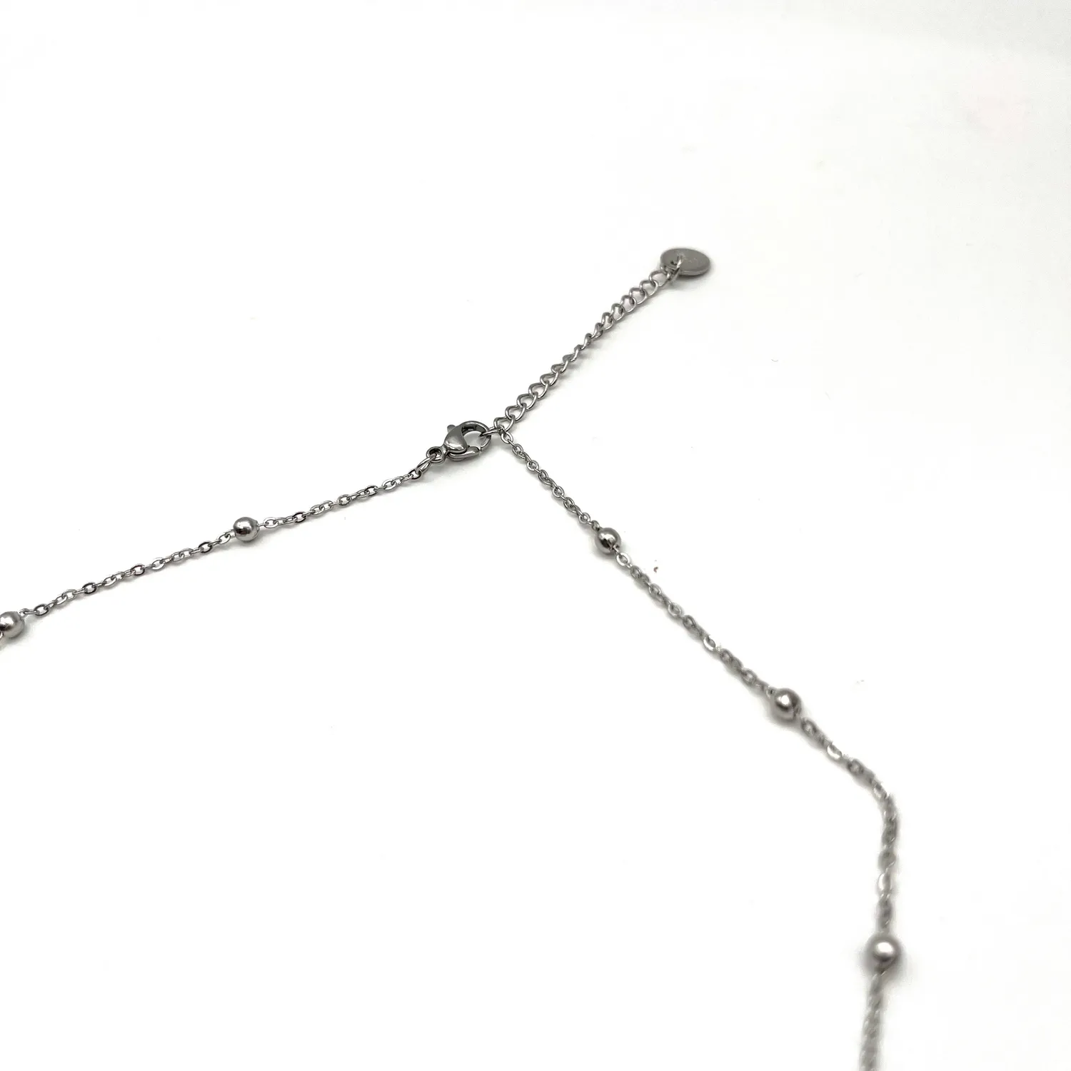 Ornamenta Collana cuore angelo azzurro acciaio