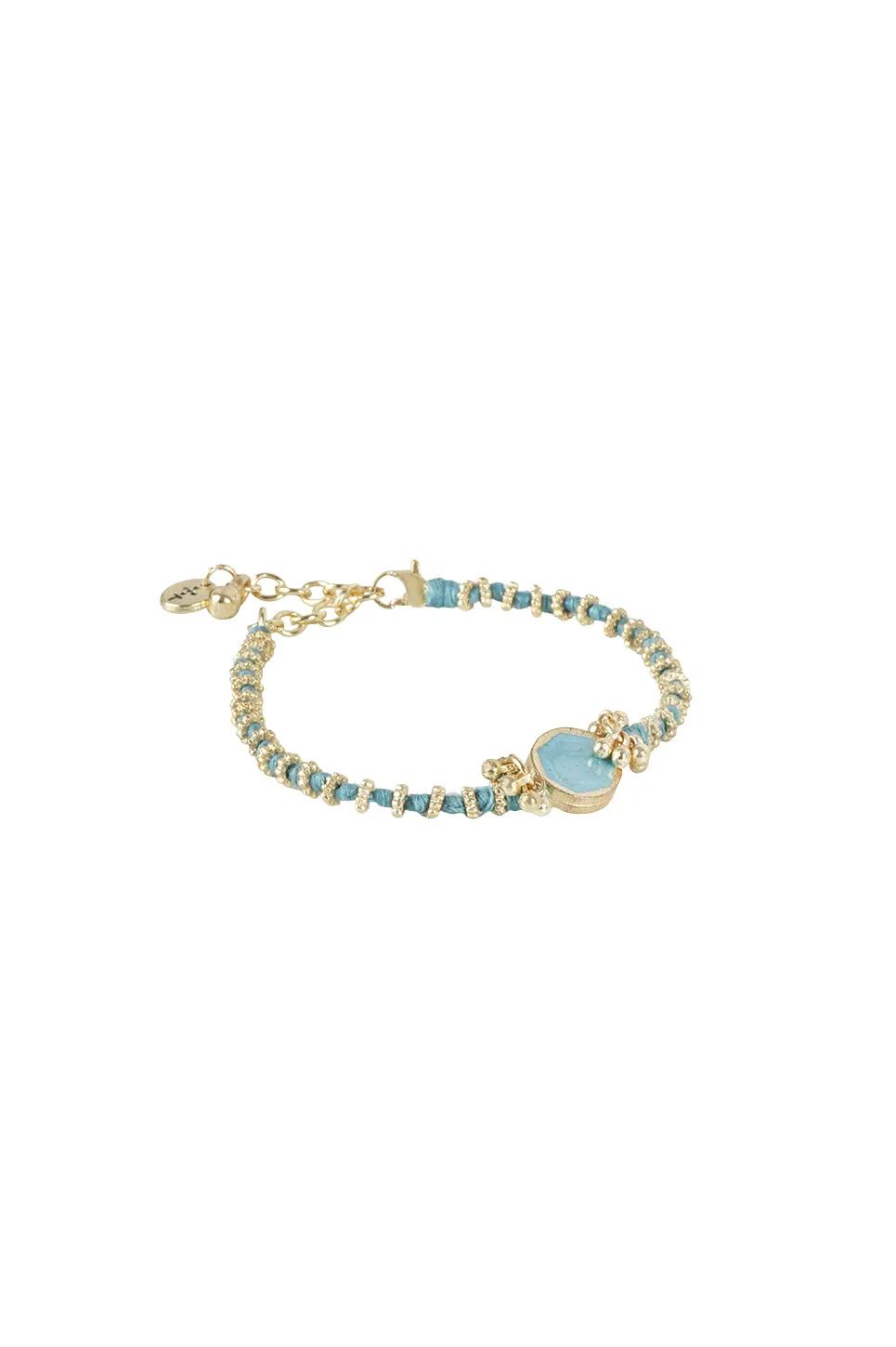House of Tuhina Trajva Tarini bracciale corallo oro sole