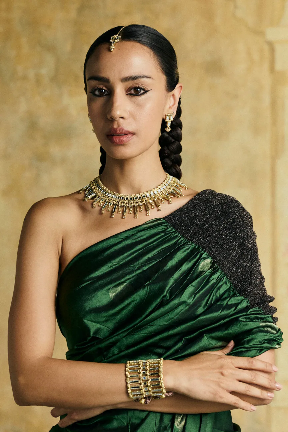 House of Tuhina Look 3 set gioielli oro 4 pezzi